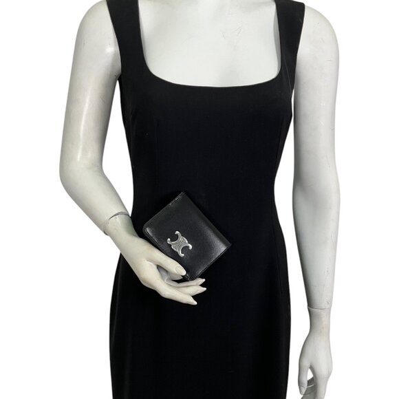 CELINE Calfskin Triomphe Compact Wallet - Picture 3 of 8